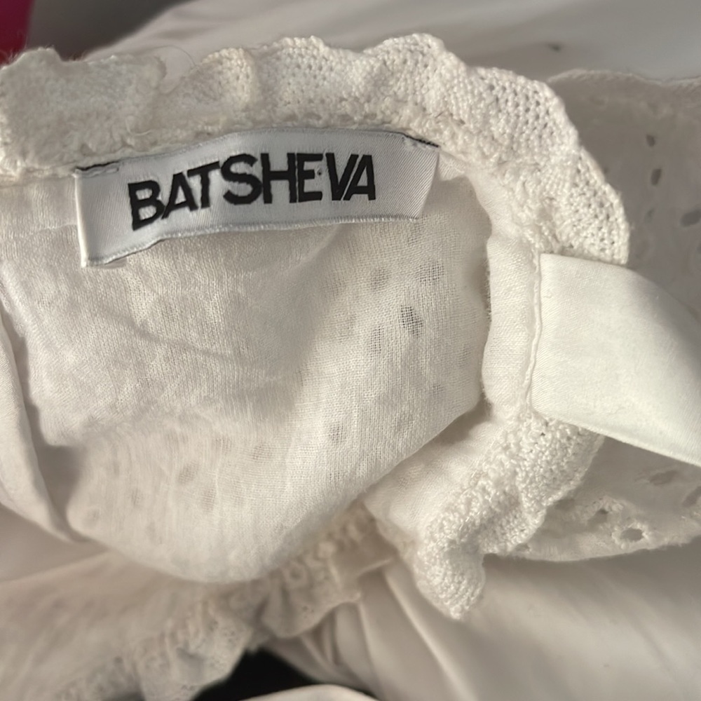 NWOT Batsheva Katja Dress White Broderie Anglaise Size 4 - Picture 3 of 6